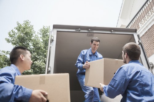 Local man and van vehicle ready for a Sheffield home move