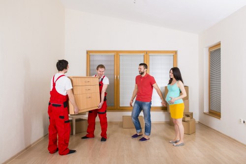 Unpacking boxes in a new Sheffield property