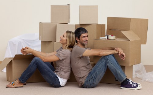 Removal van and moving team serving a Sheffield home move