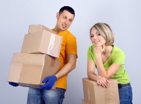 Boxes and furniture ready for a smooth Sheffield removals process