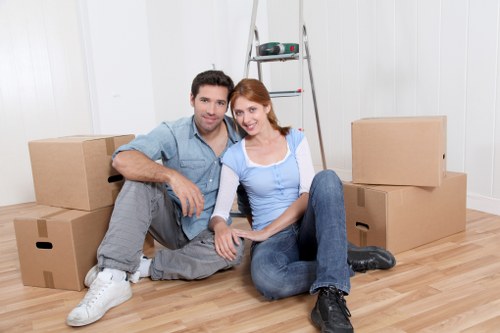 Sheffield removal van handling office equipment and commercial relocation items