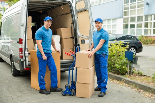 Team handling furniture during a Sheffield relocation