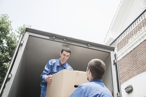 Waste and clearance items being sorted for lawful disposal