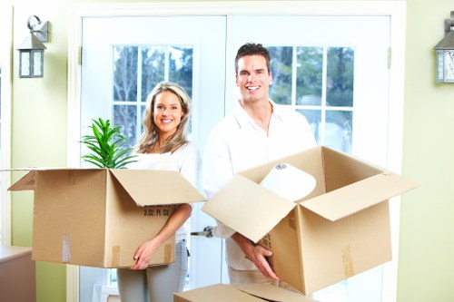 Fragile household items being carefully protected during a Sheffield move
