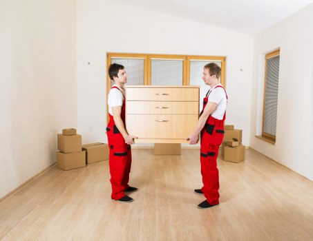 Loading furniture into a moving van for a Sheffield customer