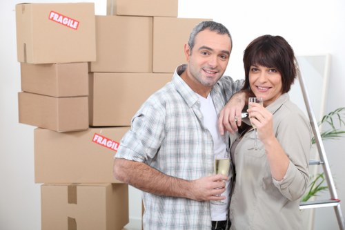Local Sheffield removals team preparing a home move